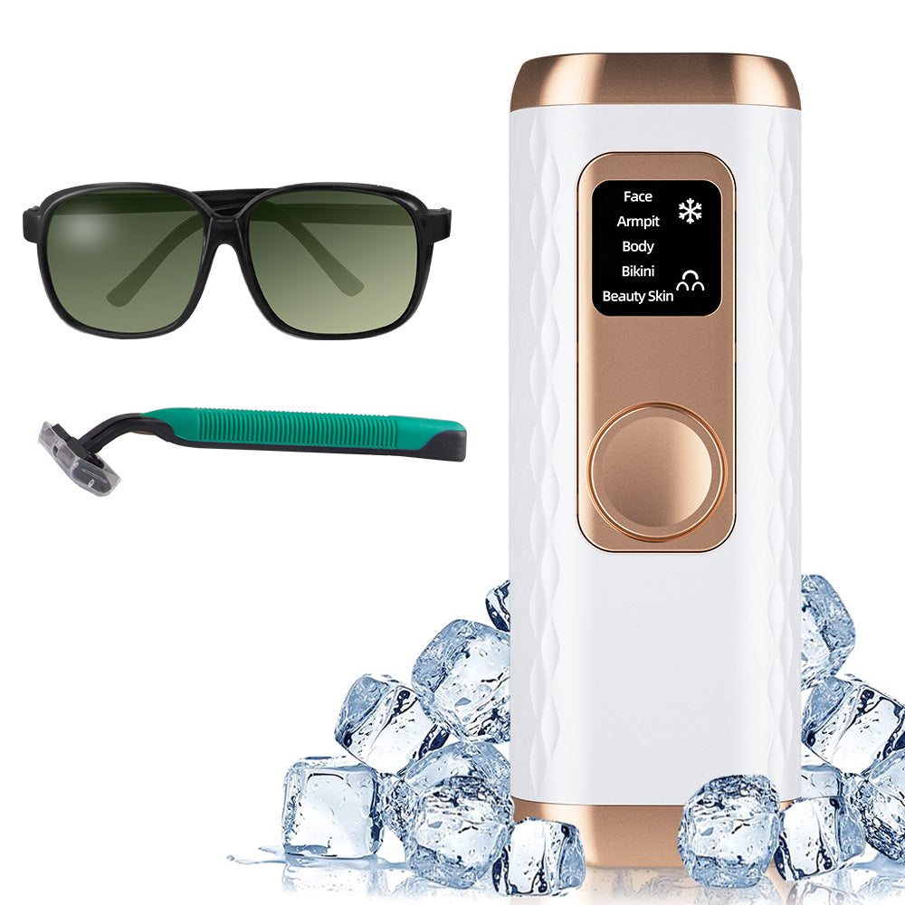 IPL hair remover ice cooling